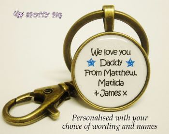Personalised Love You Keyring Gift
