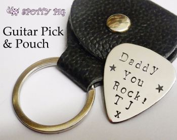 You Rock, Personalised Guitar Pick & Pouch Gift