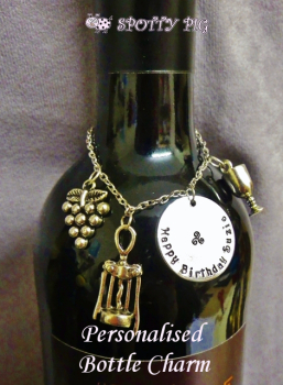 Personalised Birthday or Celebration Bottle Charm Necklace