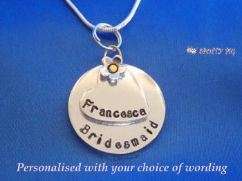 Personalised Bridesmaids Necklace