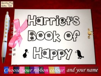 Personalised Girls Book of Happy Scrapbook or Photos