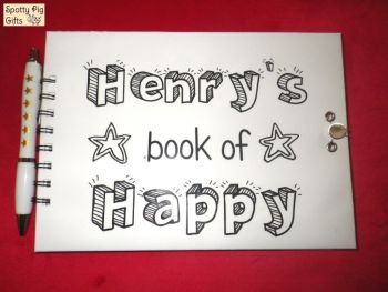Personalised Boys Book of Happy Scrapbook or Photos