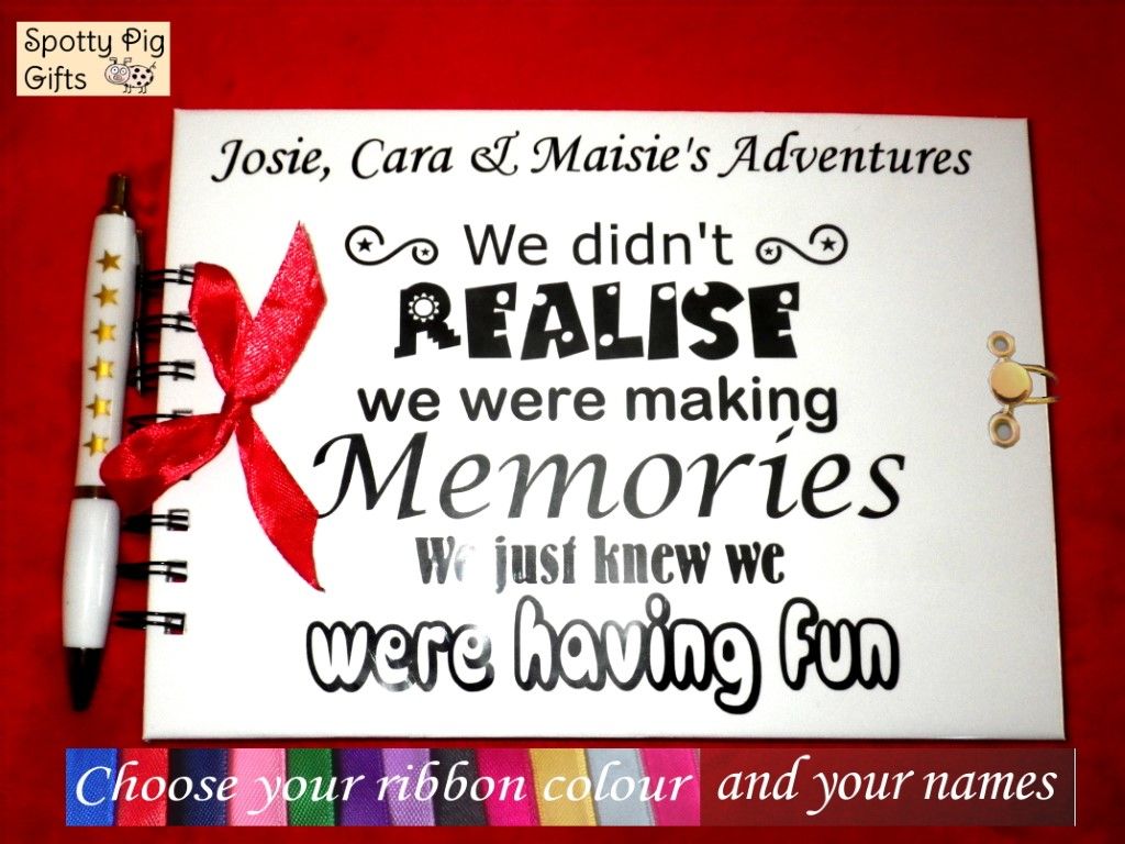 <!-- B72 -->Personalised Name 'We Didn't Realise...' Scrapbook, Journal or 