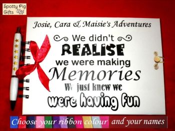 Personalised Name 'We Didn't Realise...' Scrapbook, Journal or Photos