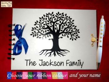 Personalised Family Name Tree of Life Scrapbook Jourrnal or Photos