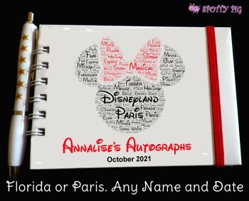 Personalised Minnie Mouse Autograph Book