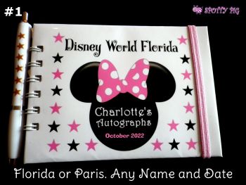 Personalised Minnie Mouse Autograph Book