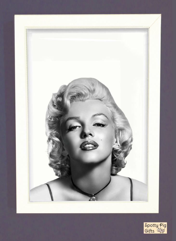 Prints Wall Art Set of 2 Marilyn Monroe & Quote Framed Picture Poster Hollywood Icon A3, A4, A5