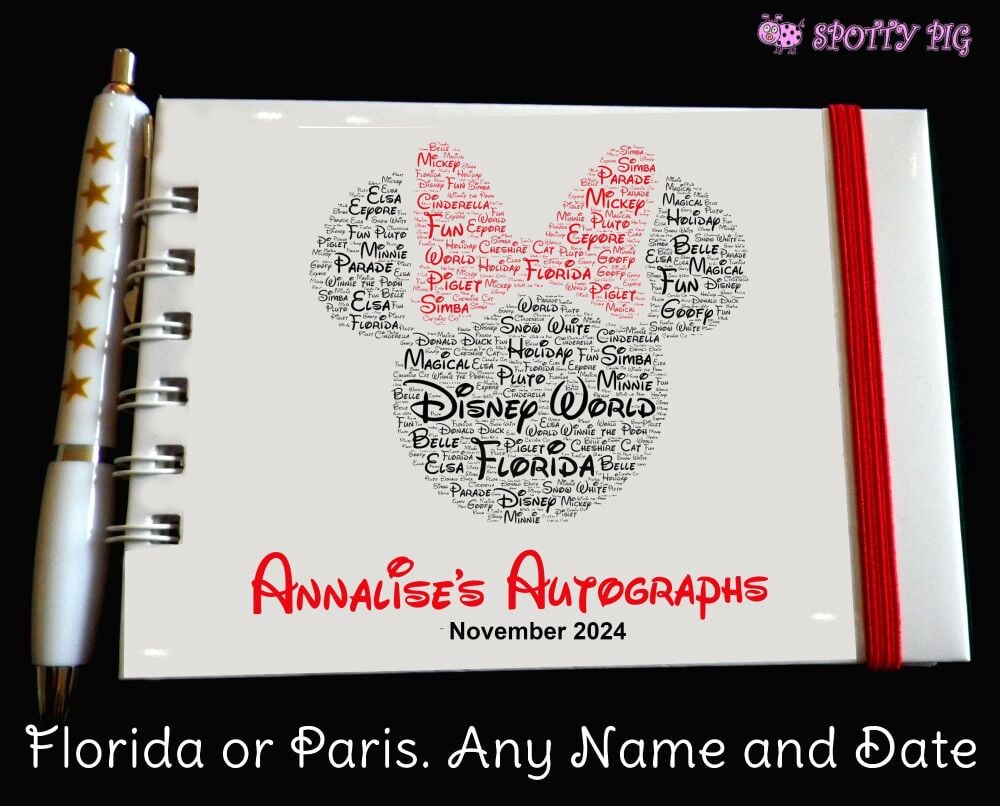 <!-- A42 -->Personalised Minnie Mouse Autograph Book