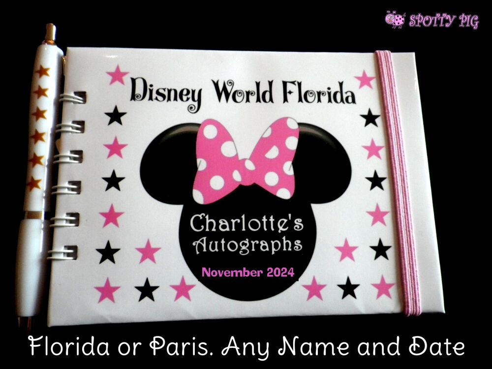 <!-- B23 -->Personalised Minnie Mouse Autograph Book