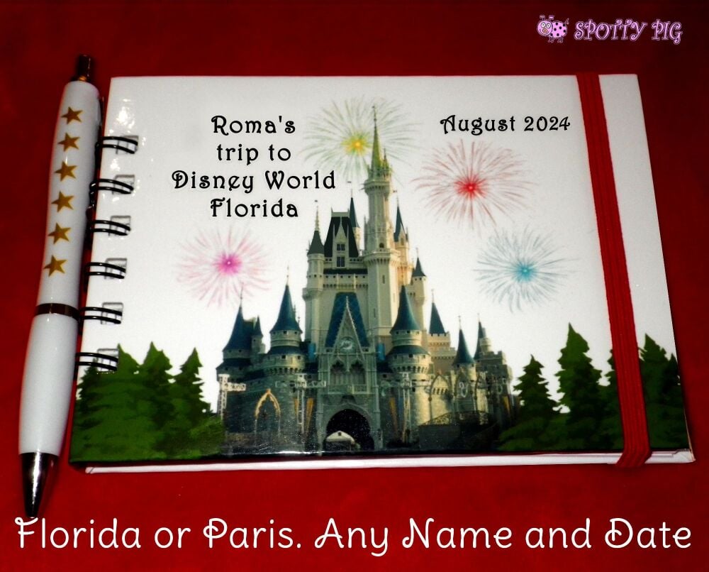 <!-- B53 -->Personalised Disney Castle Autograph Book