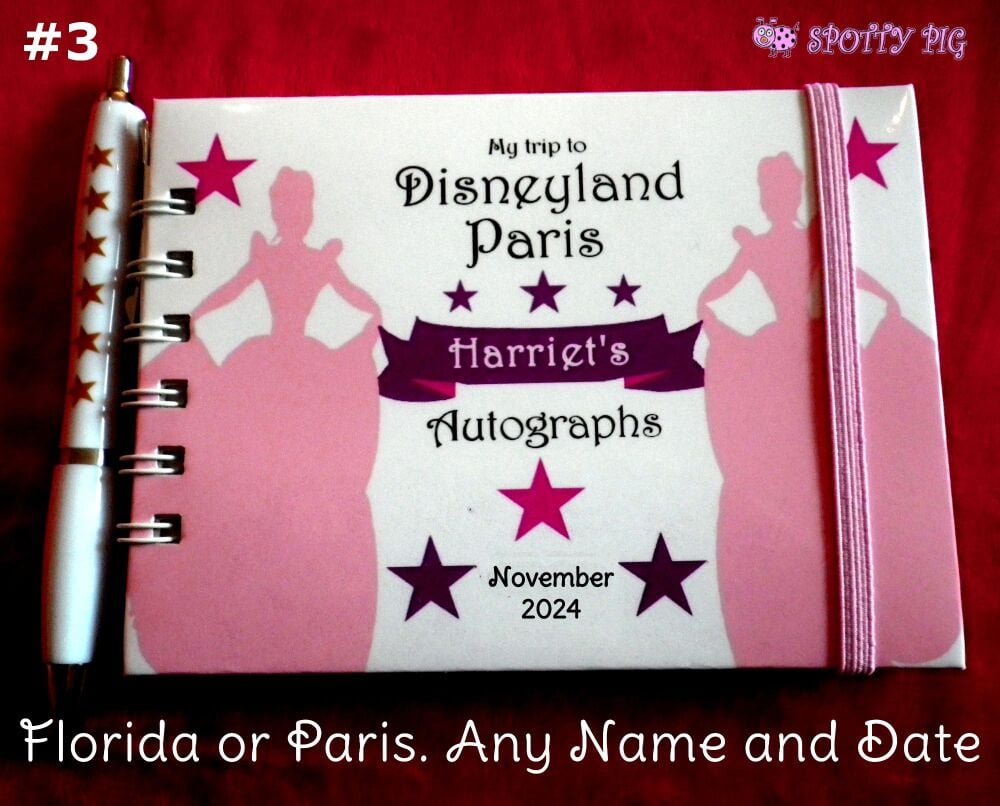 <!-- B57 -->Personalised Disney Princess Autograph Book