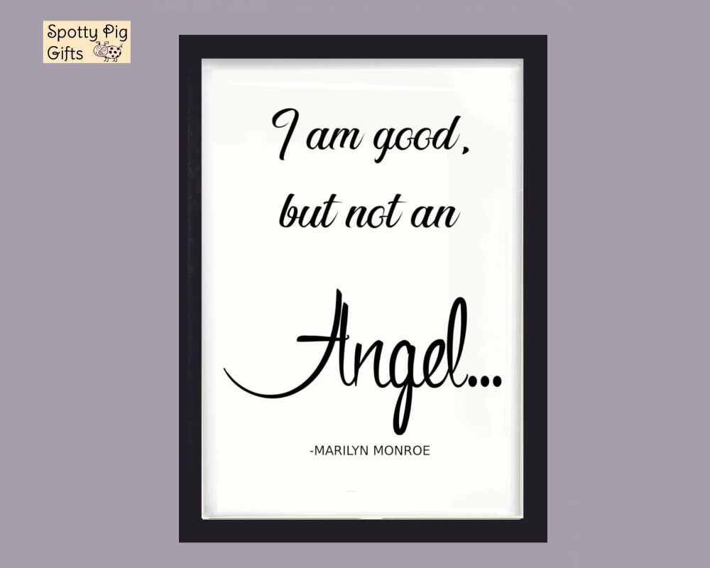 Print Wall Art Quote Marilyn Monroe Picture Poster Hollywood Icon Framed or Unframed A3, A4, A5