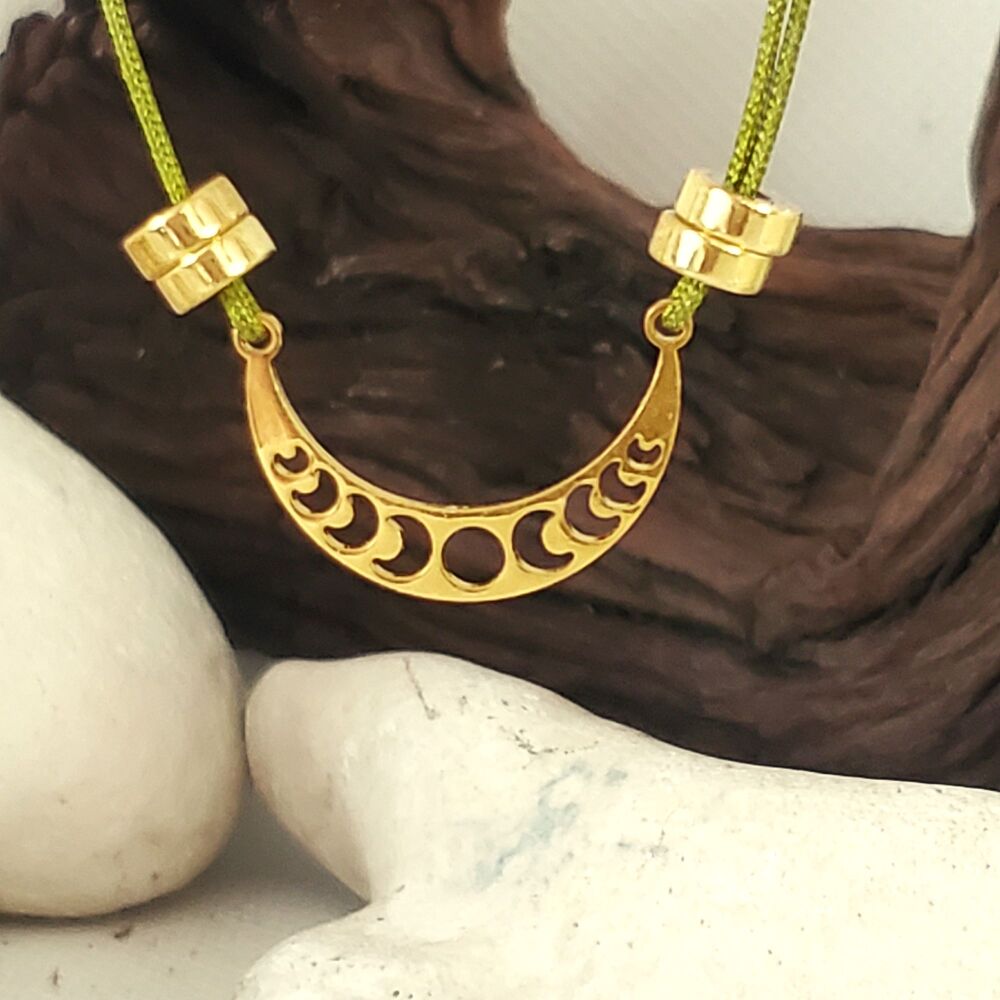 Moon Phase Crescent Necklace