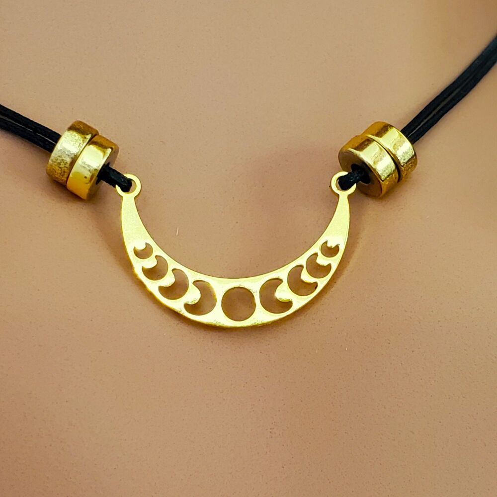 Moon Phase Crescent Necklace