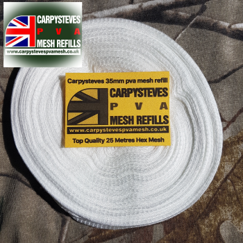SPECIAL OFFER: Carpysteves Hex-Weave Pva Mesh Refill 35mm Standard Size (wide) 25 Metres!