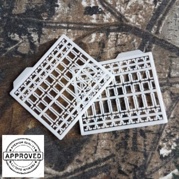2 x Carpysteves White/Clear Hair Extender Stops