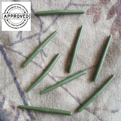 8 x Carpysteves Green Anti Tangle 35mm Sleeves