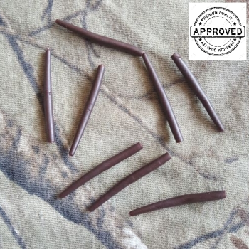8 x Carpysteves Brown Anti Tangle 35mm Sleeves