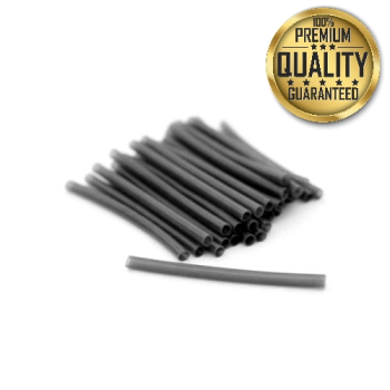 8 x Carpysteves Black Silicone 1mm Rig Sleeves