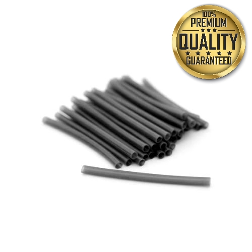 8 x Carpysteves Black Silicone 1mm Rig Sleeves