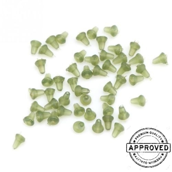 10 x Carpysteves transparent green hook beads