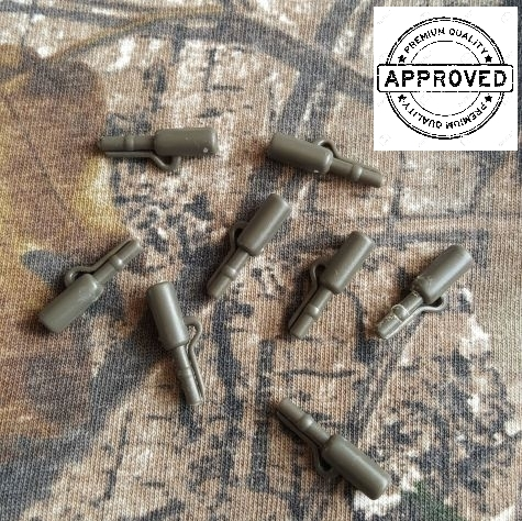 8 x Carpysteves Green Lead Clips