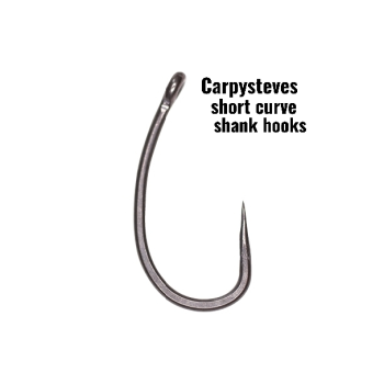 Carpysteves Short Curve Shank Hooks Size 6 Barbless