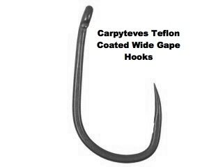 Carpysteves Wide Gape Inturned Eye Hooks Size 6 Barbless