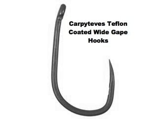 Carpysteves Wide Gape Inturned Eye Hooks Size 4 Barbless