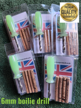 New Product: boilie/bait drill 6mm + cork sticks