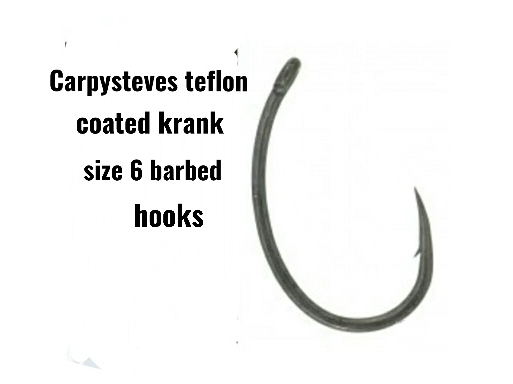 New Product; Carpysteves krank size 6 micro barbed hooks