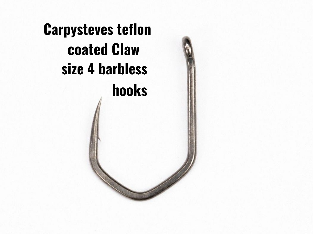 New Product; Carpysteves Claw size 4 barbless hooks