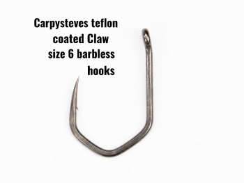 New Product; Carpysteves Claw size 6 barbless hooks