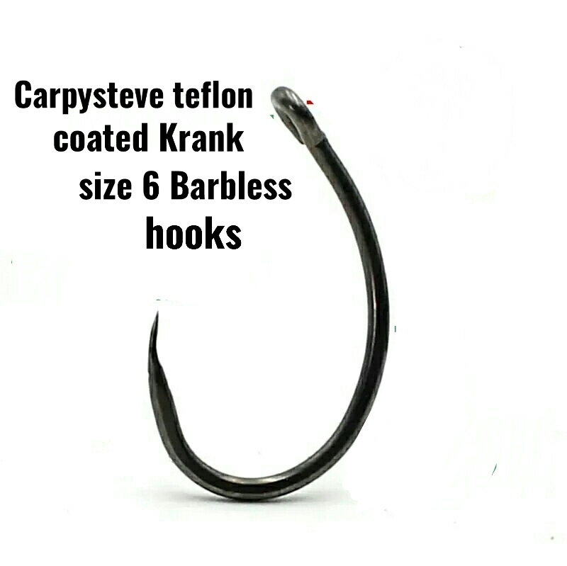 New Product:Carpysteves krank size 6 Barbless hooks