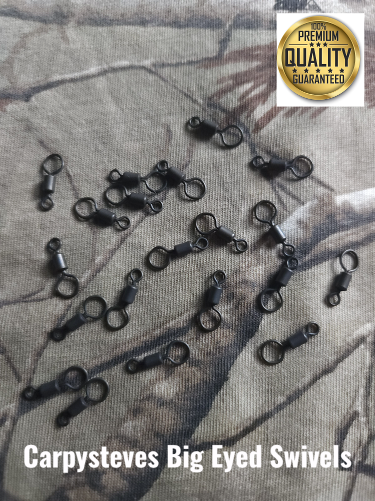 20 x Carpysteves Size 8 Big Eyed Swivels