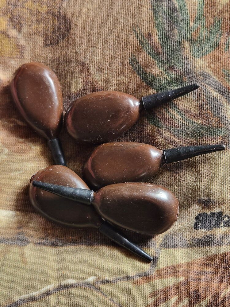 New Product; 5 x Carpysteves 2oz Brown Inline Leads