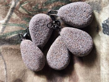 New Product; 5 x Carpysteves 2oz Camo Clay Textured Flat Pear Leads