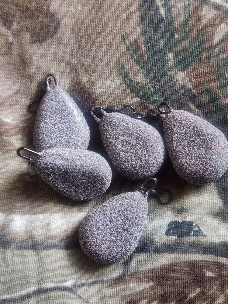 New Product; 5 x Carpysteves 1.2oz Camo Clay Textured Flat Pear Leads