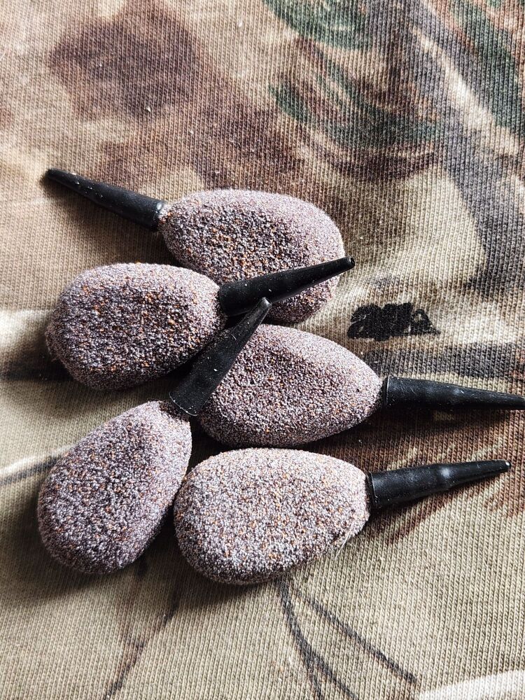 New Product; 5 x Carpysteves 2oz Camo Clay Textured Inline Leads