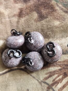 New Product; 5 x Carpysteves Camo Clay 1oz Saucer Backleads