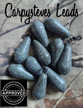 New Product; 10 x Carpysteves 2oz Army Camo Smooth Distance Pear Leads