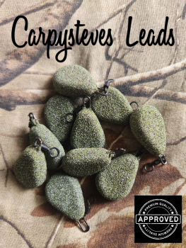 New Product; 10 x Carpysteves 2oz Army Camo Textured Flat Pear Leads