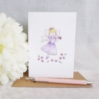Flower Fairy Card - Blank