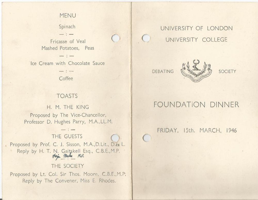 ucl debating soc foundation dinner