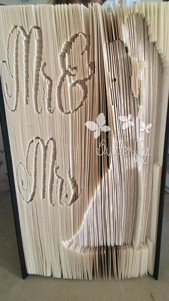 Book Folding Pattern - 'Mr & Mrs' - (396 Pages)