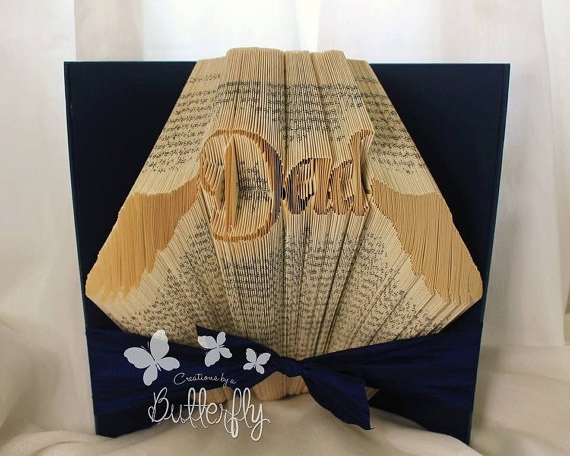 Book Folding Pattern 'Dad' with wings (434 Folds)