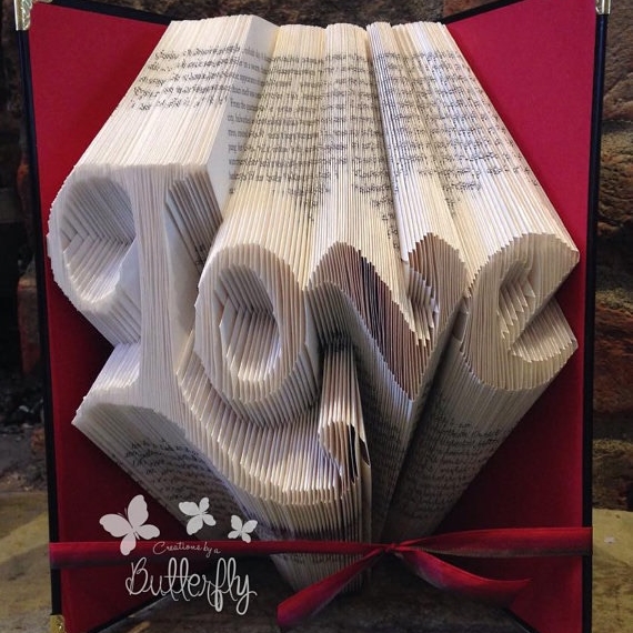 Book Folding Pattern 'Love' (304 Folds)