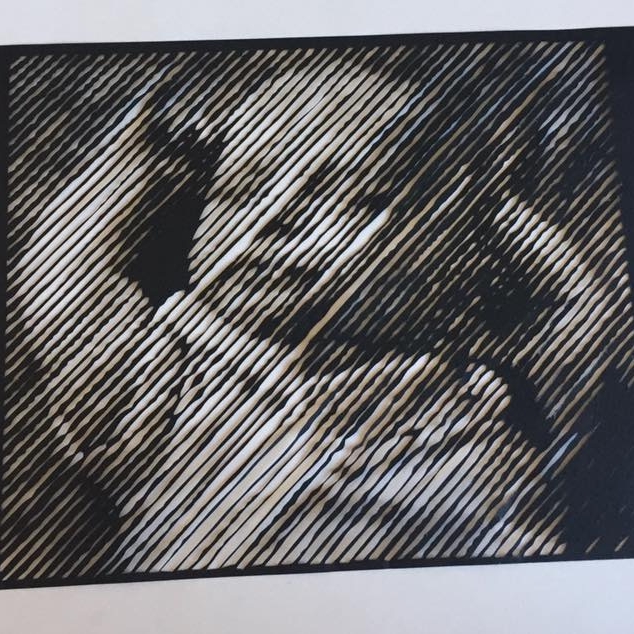 Your image as A Halftone Paper Cut - up to A4 size