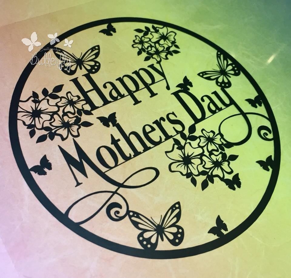 Happy Mothers Day Paper Cutting Template *Commercial Use*